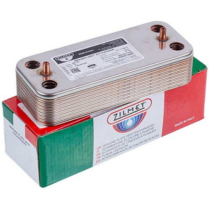 Теплообмінник пластинчастий ГВП Zilmet (16 пластин) для газового котла Ariston 17B1901644