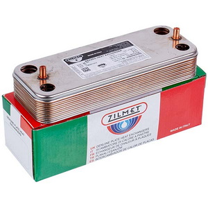 Теплообмінник пластинчастий ГВП Zilmet (12 пластин) для газового котла Saunier Duval Themaclassic, Isotwin 17B2071213 Теплообмінник пластинчастий ГВП Zilmet (12 пластин) для газового котла Saunier Duval Themaclassic, Isotwin 17B2071213